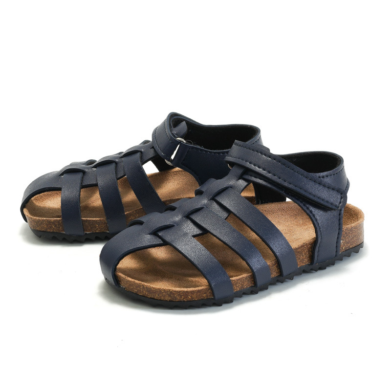 Fall Summer Children's Cork Sandals Boys' Sandals Non-slip Girls' Beach Shoes Wear Comfortable Non-slip Slippers