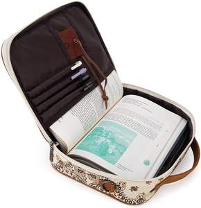Muestra Gratuita de Fábrica, Funda para Biblia de 2 Compartimentos para Mujer, Estuche Grande para Biblia con Asas y Correa para el Hombro, Bolsa para Transportar la Biblia - Product Image 3