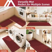 Tapis de cuisine lavables, rembourrés, tuftés, en polypropylène, antidérapants, absorbants, avec envers antidérapant en latex, anti-fatigue