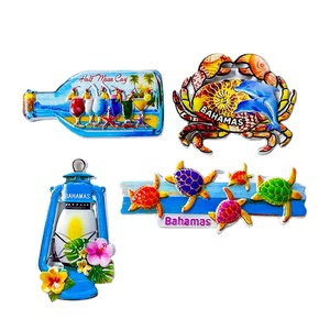 Bahamas đại dương gió cua rùa trang trí từ tủ lạnh dán kỷ niệm nhà du lịch nghệ thuật cho cụ mở & corkscrews - Product Image 1