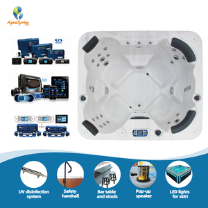 Design semplice 4-7 persone giardino idromassaggio Spa CE approvato piccola vasca idromassaggio per la casa all'aperto vasche <span class=keywords><strong>jacuzzi</strong></span> Spa per la <span class=keywords><strong>vendita</strong></span> - Product Image 2