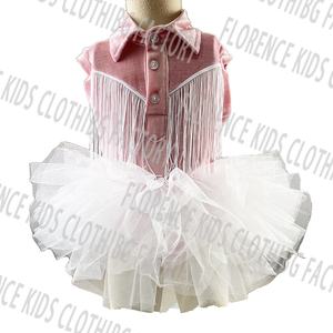 DH ODM Customizable <strong>Christmas</strong> Pink Santa Toddler Girls Tutu Dress Rompers <strong>Baby</strong> <strong>Christmas</strong> <strong>Outfit</strong> - Product Image 3