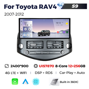 Navifly 2K Car Navigation đài phát thanh xe cho Toyota Rav4 2007 2012 năm khung Kit bezel cáp USB micro BT điện thoại liên kết thiết bị màn hình - Product Image 4
