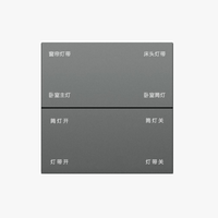 Panneau de commutation de scène de système de maison intelligente de protocole de KNX/EIB de prix usine avec l'emballage personnalisable de commutateur de bouton intelligent d'alliage