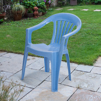 Chaise de jardin en plastique d'extérieur bon marché en gros, portable, imperméable, personnalisée