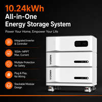 Batterie LiFePO4 5,12 kWh pour solutions de stockage d'énergie solaire familiale, avec prise en charge du réseau hybride et conception compacte – Direct Usine