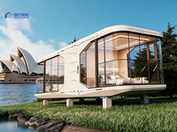 Maison-capsule spatiale de 20 pieds, villa insulaire, vacances privées, résistante à la corrosion, imperméable