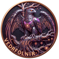 Pièce de monnaie en cuivre pur 999 de 5 oz, colorée, en relief, série animale mythologie nordique, croix, édition UV, pièce de monnaie en cuivre pour collectionneur