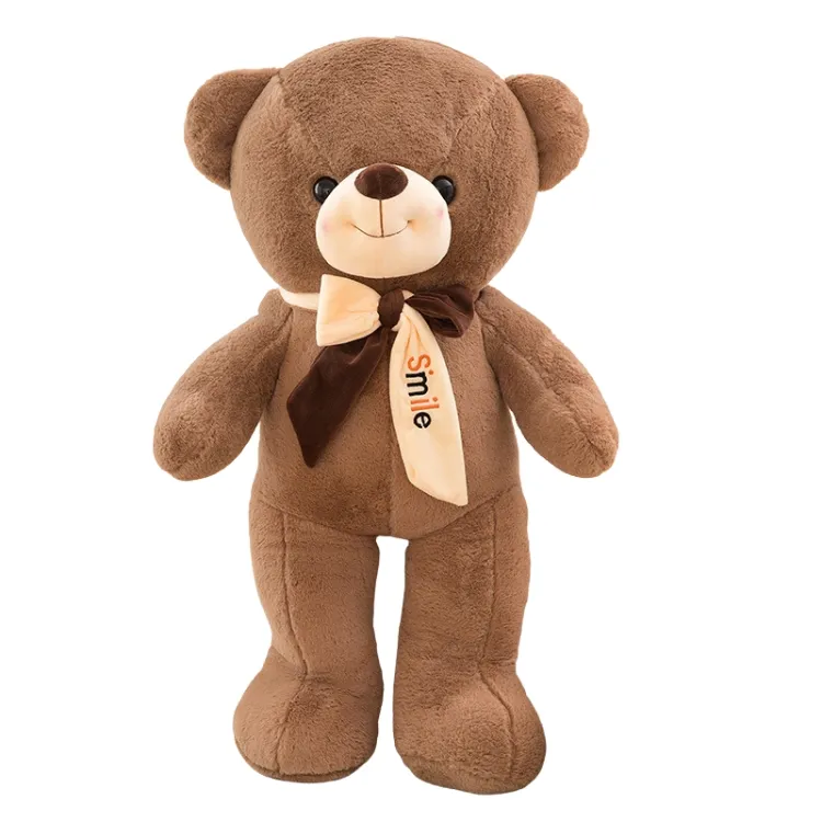AIFEI TOY Custom Wholesale Multi-size Colorful Giant Teddy Bear With Bow Soft Stuffed Animals Plush Scarf Bear
