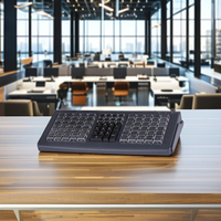 Clavier de point de vente programmable USB 81 touches avec étui et clavier de lecteur de carte à bande magnétique pour système de point de vente