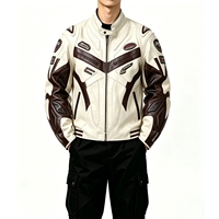 Veste en cuir pour motard tout-terrain sur mesure OEM ODM, design original haut de gamme, manteau extérieur élégant pour homme