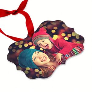 Adornos Navideños Colgantes de Doble Cara, Personalizados, Blancos, Duraderos, de MDF para Sublimación, con Etiqueta en Forma de Benelux - Product Image 4