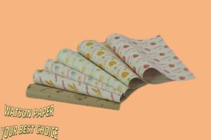 Papier ciré écologique imperméable et résistant à la graisse pour l'emballage alimentaire avec logo personnalisé en rouleau - Product Image 2