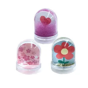 Moldura personalizada Snow Globe Decoração para casa Plastic Water Snow Dome com foto Inserir Lembrança Snowball Water Globe