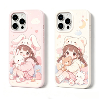 Coque de téléphone 3D lenticulaire personnalisée Vigreat Creative, image changeante, design inclinable unique, accessoire de téléphone tendance et cool, cadeau