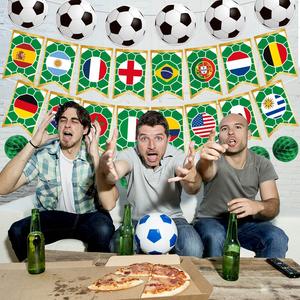 Décorations populaires en papier nid d'abeille à thème football pour arrière-plans <span class=keywords><strong>de</strong></span> fête – Offre spéciale - Product Image 2