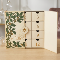 Handgefertigte Luxus-Weihnachts-Hautpflege 12-Tage-Adventskalender Kosmetik-Geschenkboxen für Weihnachten