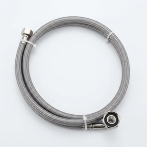 <span class=keywords><strong>Tuyau</strong></span> d'arrivée d'eau flexible en nylon tressé de qualité alimentaire pour machine à café, anti-fuite - Product Image 1