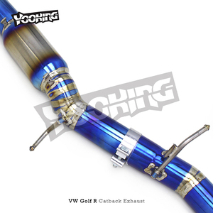 自動車チタンパイプOEMバルブマフラー排気システムVWゴルフR/MK8/8R 2.0T 2020-2024 - Product Image 3