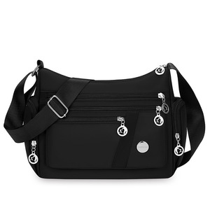 Borsa a Tracolla Multicomparto per Donna, Borsa per Madri <span class=keywords><strong>di</strong></span> Mezza Età, Leggera e Casual, Grande Capacità, in Tessuto - Product Image 1
