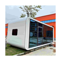 Maisonnette de luxe de haute qualité en structure acier, type Apple Cabin, préfabriquée, design postmoderne, panneaux sandwich