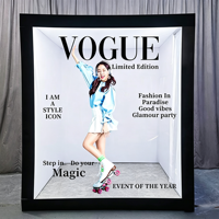 Autocollant en vinyle PVC auto-adhésif résistant à l'eau et durable, taille personnalisée, pour décoration de mariage et d'anniversaire, idéal pour les cabines photo.