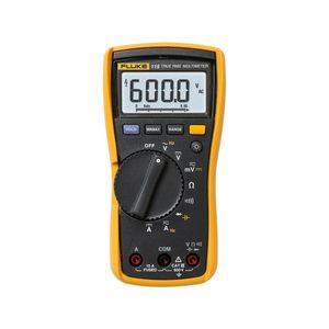 Multímetro Fluke 115 True RMS, 6000 Lecturas, 600 V CA/CC, Voltaje, Corriente, Resistencia, Continuidad, Prueba de Diodos, Retroiluminación LED - Product Image 1