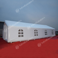 Tente gonflable géante en PVC, blanche, pour mariage, extérieur