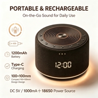 Haut-parleur à bruit blanc Bluetooth 5.4 portable, machine à sons pour le sommeil, haut-parleur 5W, carte TF, rechargeable, aide au sommeil, appareil de relaxation