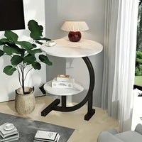 Table d'appoint de luxe moderne, table basse multifonctionnelle en MDF pour salon et chambre à coucher