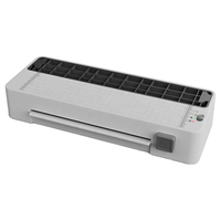 Plastifieuse de bureau 7-en-1 chaude et froide GL618 A4 avec découpeuse, perforatrice et arrondisseur de coins