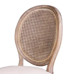 <span class=keywords><strong>Chaise</strong></span> Louis LUS-A007 avec dossier en rotin blanc vieilli ajoute une touche distinctive à la décoration de votre événement - Product Image 3