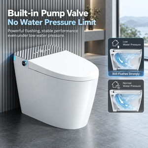 Luxury Sanitary Wares Auto Open Elongated Intelligent Bidet Toilet Black Matte Square Ceramic Intelligent Smart Toilet - Product Image 3