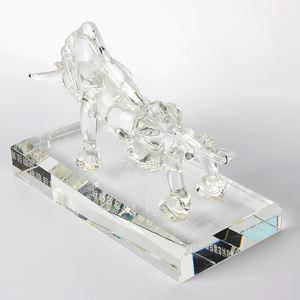 クリスタルブル置物ギフトやお土産用のガラス動物 - Product Image 5