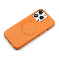 Coque personnalisée pour iPhone accessoires de téléphone vente en gros coque de téléphone en cuir avec anneau magnétique