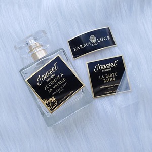 Etichetta per bottiglia in alluminio goffrato personalizzato <span class=keywords><strong>Logo</strong></span> in metallo profumo adesivo in metallo etichetta per vino in metallo