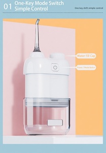 Hydropulseur <span class=keywords><strong>dentaire</strong></span> portable ultra-compact - Irrigateur <span class=keywords><strong>dentaire</strong></span> électrique avec 4 embouts pour un nettoyage en déplacement - Product Image 2