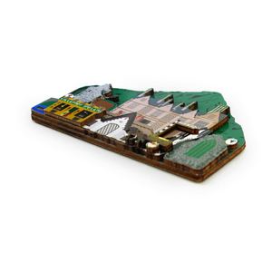 Imanes de nevera 3D de madera personalizados con pegatinas de recuerdo de aniversario para universidades, ciudades, turismo o empresas - Product Image 3