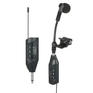Baomic Saxophone UHF Hệ thống micro không dây TFT hiển thị kỹ thuật số Clip-on Microphone - Product Image 1