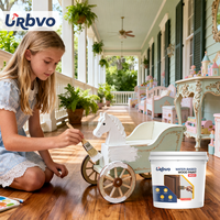 Vernis liquide haute brillance pour meubles en bois, revêtement extérieur pour sols en bois, peinture au craie noire au kératine pour clôtures, application au pistolet ou au pinceau