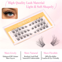 Pestañas Postizas Wispy Fairy de 6-14 mm, Curvatura D, Efecto de Agrandamiento de Ojos, Estilo Natural y Largo, Reutilizables 2-3 Veces, Fáciles de Aplicar y Retirar
