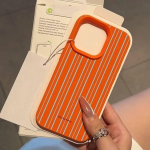 Coque de téléphone en TPU à rayures fraîches pour Apple pour <span class=keywords><strong>iPhone</strong></span> 17Pro Max 16/15Pro 12/<span class=keywords><strong>11</strong></span> XR avec grand trou et poignée inclus - Product Image 4