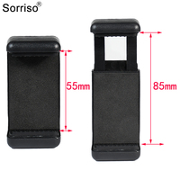 SORRISO Support de Téléphone à Double Trou Extensible pour Bureau Trépied Accessoires de Caméra d'Action Smartphone