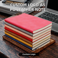 Carnet personnalisé avec logo multicolore, couverture en cuir PV avec logo embossé, journal publicitaire, cadeau
