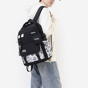 Ziranu Student <b>Backpack</b> 18 In <b>Large</b> Capacity Unisex For <b>School</b> Daily Use - Product Image 4