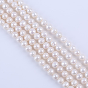 Perles d'eau douce naturelles en forme de riz, 10-11 mm, blanches, pour la fabrication de colliers et de bracelets, en gros, provenant de Zhuji - Product Image 2