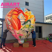 Ballon à air chaud gonflable géant de 3.5 mètres pour l'usine d'ornements de fête-Grands ballons géants vendus directement