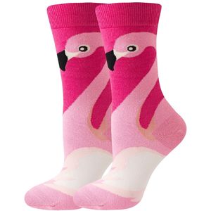 Chaussettes en coton tricotées à motif animalier fantaisie et amusant pour femmes, nouveauté mode, mignonnes, longues, à motifs de fruits, vente en gros - Product Image 2