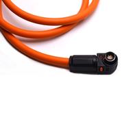 Câble haute tension EV 1500V 25mm² orange avec connecteur coudé et borne annulaire pour batterie de véhicule électrique