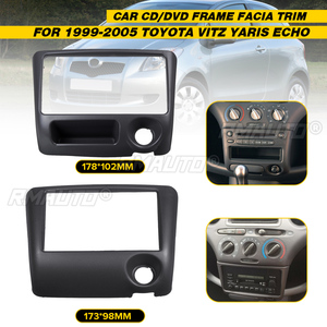 หน้ากากวิทยุติดรถยนต์ 2 DIN สำหรับ Toyota Yaris, Echo, Vitz ปี 1999 2000 2005 ชุดแผงหน้าปัดวิทยุ DVD สเตอริโอ CD พร้อมชุดแต่งคอนโซล - Product Image 1